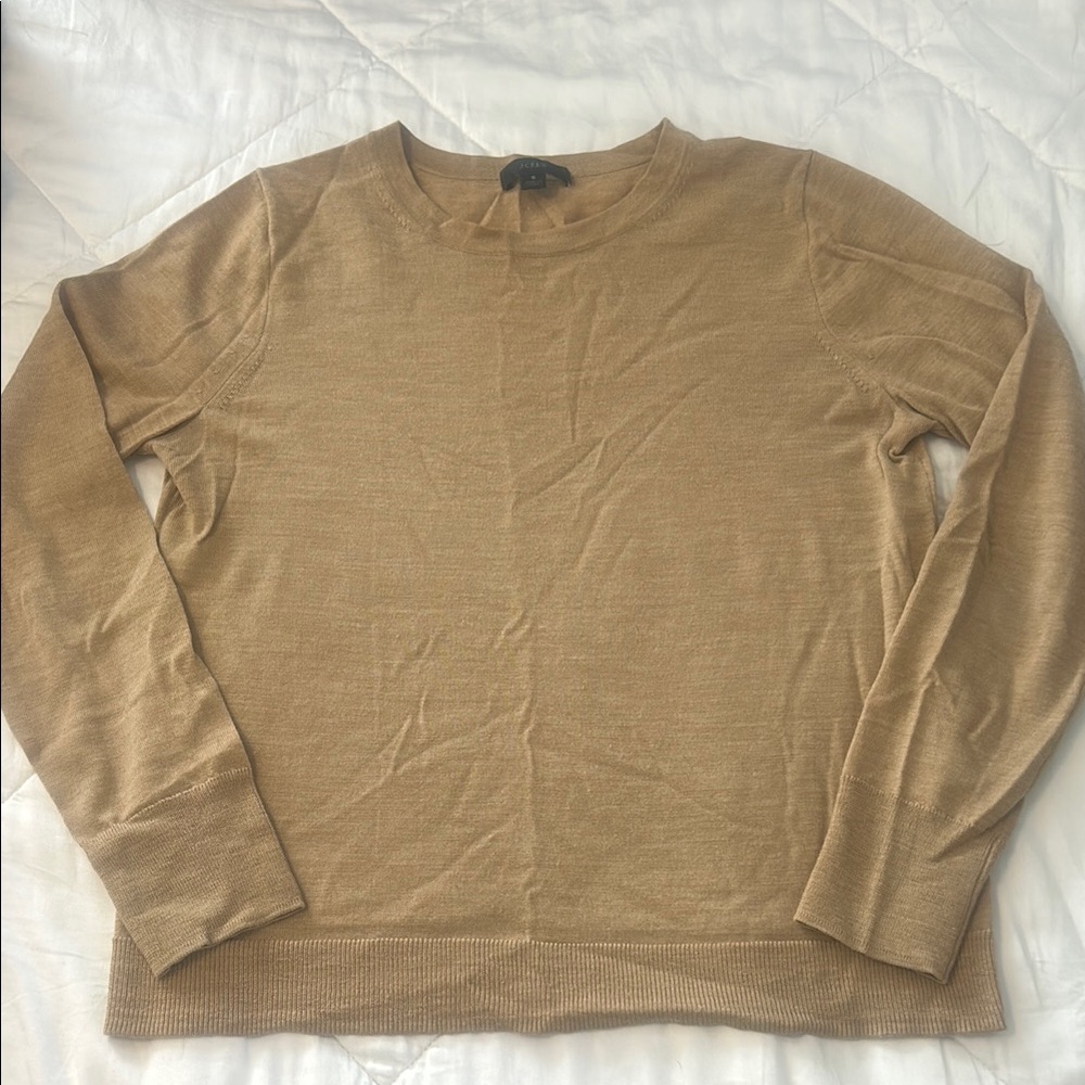 Classic J-Crew Camel Sweater